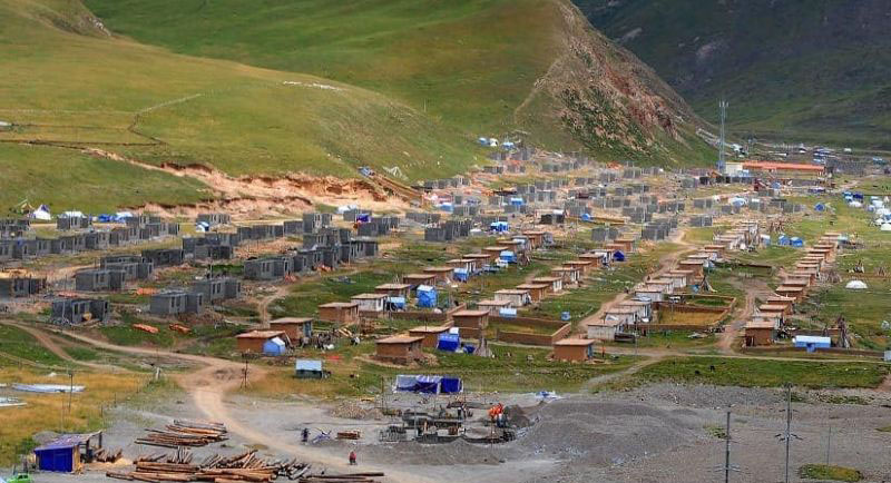 Chinese government building new settlements in Tibet and forcing Tibetans to relocate their homes. (Photo: file)
