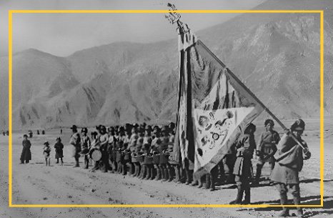 National flag of Tibet, introduced in 1912 and used in the same capacity until 1959. Photo: File