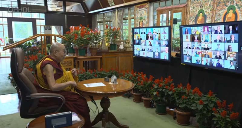 His Holiness the Dalai Lama gave a talk on Tibetan Culture and Its Potential to Contribute to Peace on August 25, 2021.