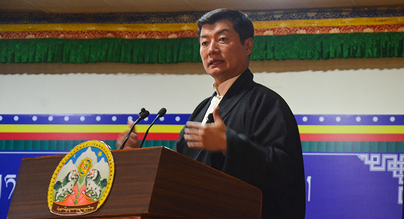 Dr Lobsang Sangay, president of Central Tibetan Administration.  Photo:TPI/Yangchen Dolma