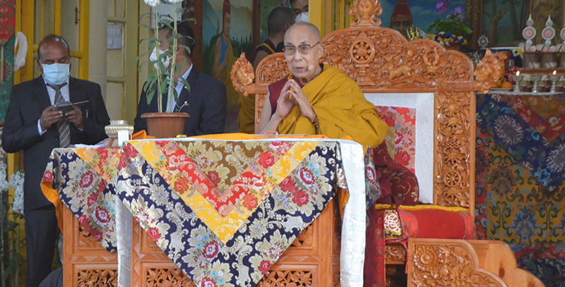 His Holiness the Dalai Lama, March 18, 2022.  Photo: TPI/Yangchen Dolmaoto