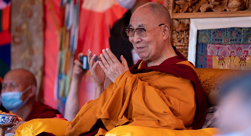 His Holiness the Dalai Lama visited the Dharma Centre of Ladakh Gonpa Association on August 25, 2022. Photo: OHHD/Tenzin Choejor