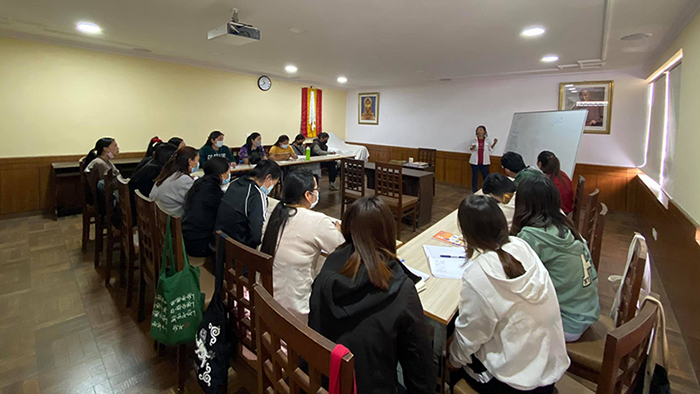 Tibetan students in a classroom of the Lha Charitable Trust. Photo: Lha