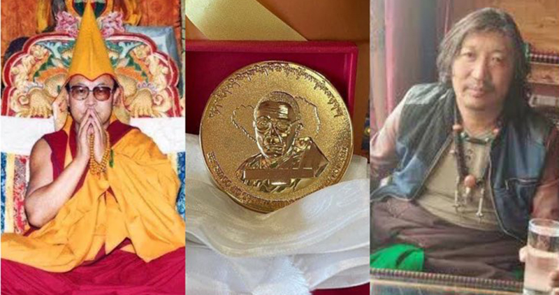 Tenzin Delek Rinpoche's Medal of Courage 2022 was awarded to A-Nya Sengdra, the environmental and anti-corruption activist on July 12, 2022. Photo: TPI