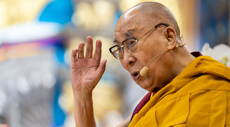 His Holiness the Dalai Lama of Tibet on October 4,2022. Photo: OHHD