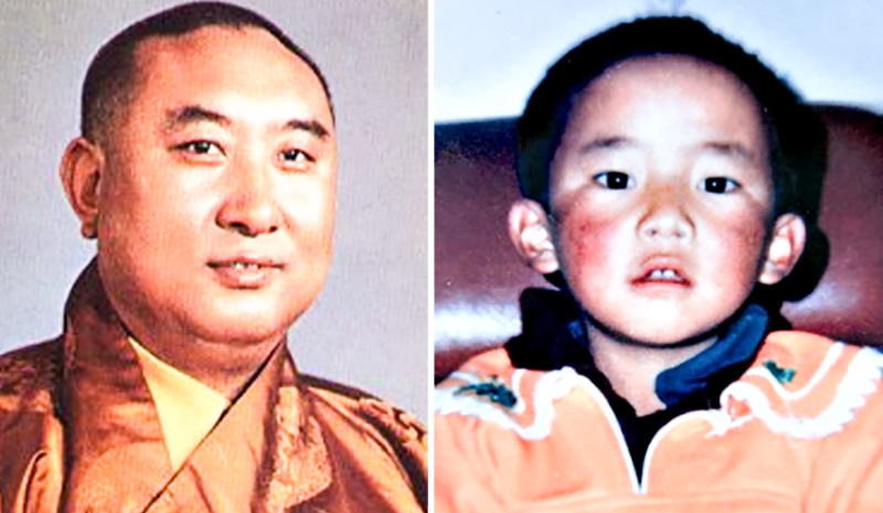  Choekyi Gyaltsen, 10th Panchen Lama and Gedhun Choekyi Nyima, the 11th Panchen Lama of Tibet. Photo: file