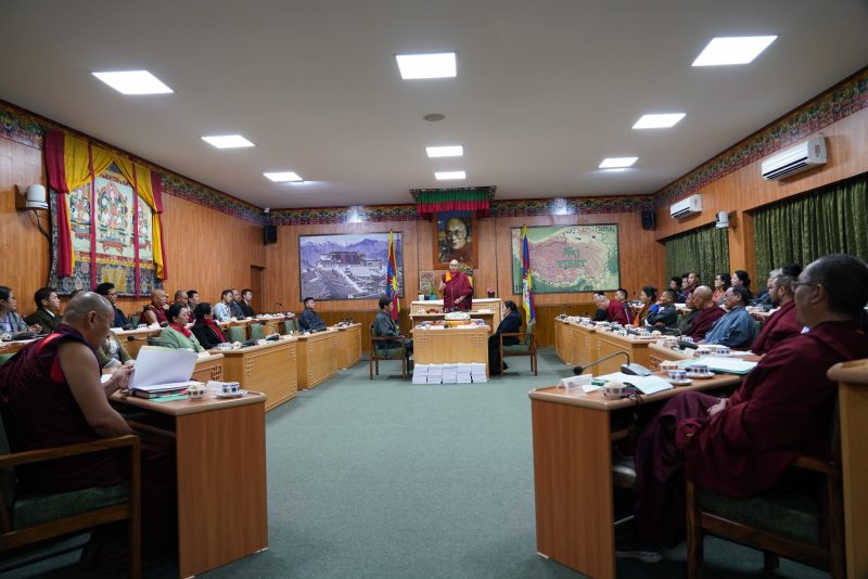 Speaker Khenpo Sonam Tenphel delivers the opening speech of the 5th session of the 17th Parliament. Photo: TPiE 