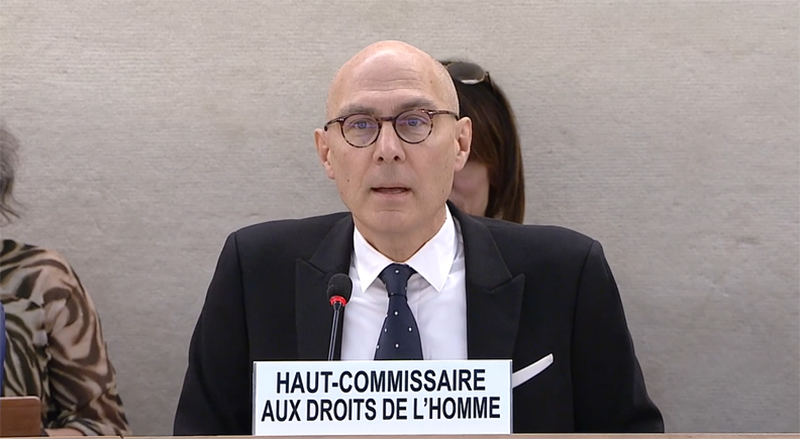 Volker Turk, the United Nations High Commissioner for Human Rights delivered his speech on Human rights issue at the 52nd session of the Human Rights Council, on March 7, 2023. Photo: file