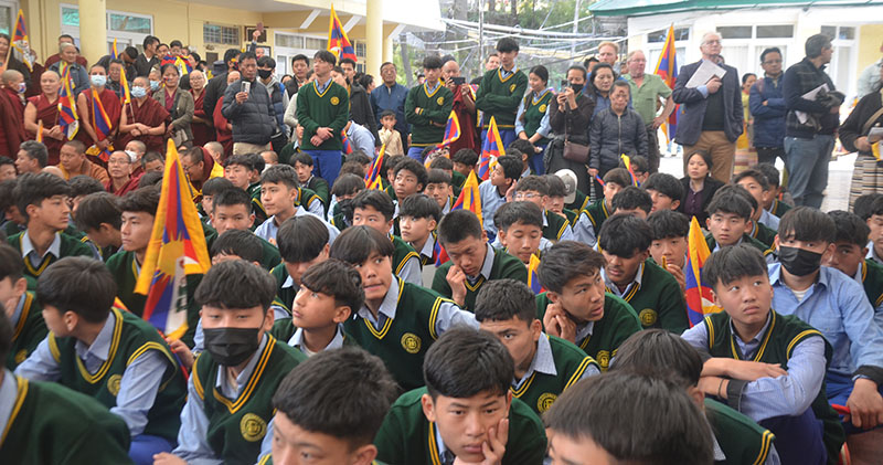 Tibetan Students from TCV Schools, Dharamshala. (Photo: TPI)
