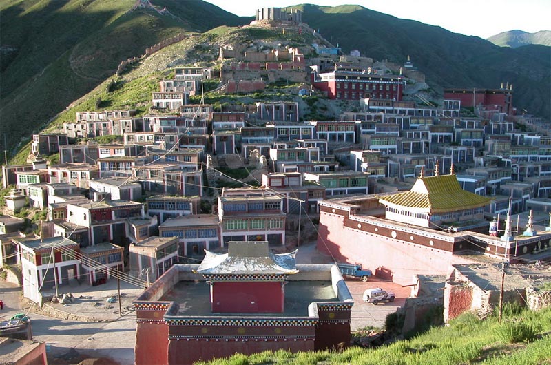 Kyigudo monastery before the deadly quake, Eastern Tibet. Photo: TPI