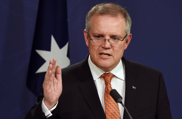 Scott Morrison speaks during a press conference in Sydney on September 23, 2015. William West—AFP/Getty Images