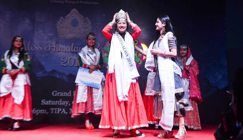 Ritika Sharma, a medical student and radiation therapist, won the Miss Himalaya Pageant 2018 crown at a modest event, held in Dharamshala, India, on October 6, 2018. Photo: TPI/Khushi Khurana
