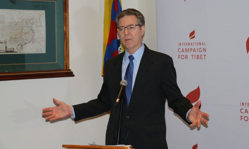 US Ambassador at large for International Religious Freedom Sam Brownback speaking during an event held at the International Campaign for Tibet in Washington DC, US, December 10, 2019. Photo: ICT