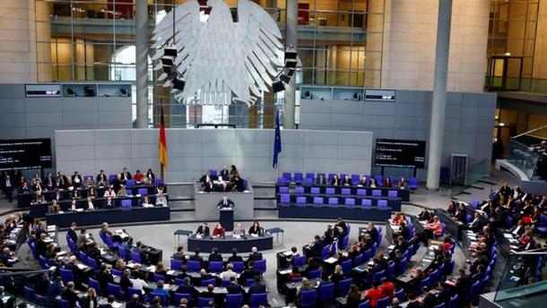 The German lower house of Parliament, Bundestag, in Berlin, Gernamy. Photo: File